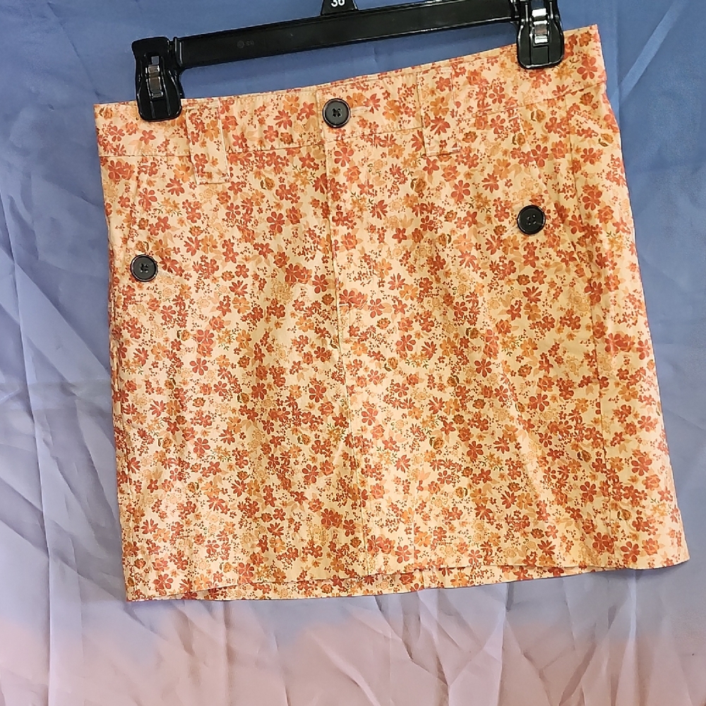 *Nwot Wild Fable Floral Orange Skirt